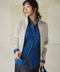 23区 S 【洗える】コットンリリー ニットブルゾン