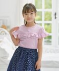 組曲 KIDS 【UVケア】【110-140㎝】フレアラッフル Tシャツ