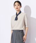 J.PRESS LADIES L 【洗える】レーヨンエリートストレッチ ギャザースリーブ ニット
