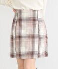 earth music&ecology コットンツイルチェックミニスカート
