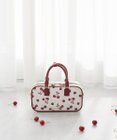 Maison de FLEUR チェリー柄ボストンバッグ