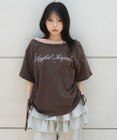 WEGO サイドドロストオフショルグラフィックT