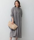 23区 【SLOW/一部店舗限定】ブライトリネン シャツ ワンピース