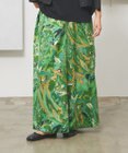 J.PRESS YORK STREET 【WOMEN】プリントリラックスワイドパンツ