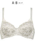Wing 3/4カップブラ　自然なまるみシルエット　カップ肌側はふんわり綿混素材　ウイング／ワコール　KB2473