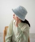 WEGO 【ユニセックス着用ITEM】デニムフリンジバケットハット