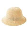 MOONBAT 【洗える】estaa 細編み バケットハット／サイズ調整可