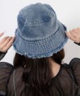 WEGO 【ユニセックス着用ITEM】デニムフリンジバケットハット