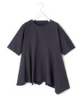 ICB 【洗える】ブラウスライクジャージー ハンカチーフヘムカットソー