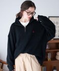WEGO U.S. POLO ASSN.|別注畔編みハーフジップセーター