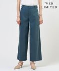 J.PRESS LADIES S 【人気素材】セルロースリネンストレッチ セミワイド パンツ