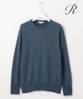 23区 【R(アール)】ウーステッドウールカシミヤ クルーネックニット