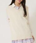WEGO 【SCHOOLITEM】無地ニットベスト