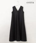 23区 【エステータ】ウールシルクツイル ワンピース