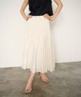 GRACE CONTINENTAL オーガンジープリーツスカート