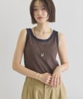 AMERICAN HOLIC バイカラーテレコタンクトップ