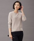J.PRESS LADIES L 【洗える】KNIT BASIC クルーネック ニット