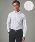 GOTAIRIKU 【形態安定】PREMIUMPLEATS_セミワイドカラー 通年ドレスシャツ（ストライプ）