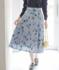組曲 チューリッププリント フレアスカート