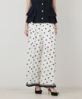 GRACE CONTINENTAL ドットツイルパンツ