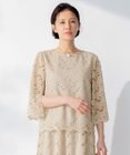 自由区 【セットアップ対応・洗える・XSサイズあり】レースコンビ ブラウス