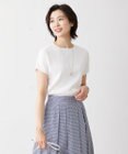 J.PRESS LADIES 【洗える】レーヨンエリートストレッチ フレンチスリーブ ニット