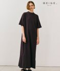 BEIGE， 【BEIGE,ecru/WEB限定・洗える】JERSEY STITCH / コットンAラインワンピース