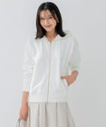 23区 【洗える】オーガニックコットンテリー ジップアップ フーディー