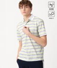 23区GOLF 【MEN】【吸水速乾・UVケア】ボーダーロゴ 半袖シャツ