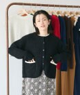 CRAFT STANDARD BOUTIQUE キナリノコラボ/洗える配色モールニットカーディガン/24AW