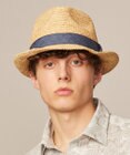 JOSEPH ABBOUD 【ナチュラルな風合い】ラフィアメランジハット