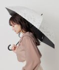 MOONBAT 【一級遮光/晴雨兼用日傘】ランバン オン ブルー (LANVIN en Blue)  長傘 日傘 フラワーグリッター