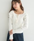 earth music&ecology レイヤード風ギャザーショルダーリブニット