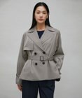 ICB トリアセコットンギャバジン ショートトレンチコート