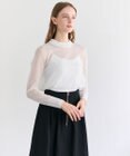 BEIGE， PYRRHOT / シアーコンビ バックスリットプルオーバー