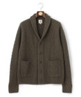 J.PRESS MEN 【Cash Lamb's Wool】ケーブルショール カーディガン
