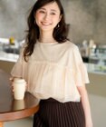ANY SIS S 【洗える】チュール重ね プルオーバー