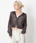 WEGO ハトメメッシュニットショートパーカー