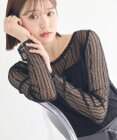 earth music&ecology レースドッキングボートネックプルオーバー