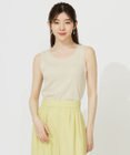 ANY SIS L 【洗える】チュールコンビラメ タンクトップ