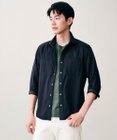 JOSEPH ABBOUD 【2WAY・リバーシブル・七分袖】リバーシブルストライプ シャツ
