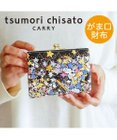 tsumori chisato CARRY ギャラクシーパネル 2つ折り財布 がま口 レザーキルティング