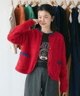 CRAFT STANDARD BOUTIQUE キナリノコラボ/洗える配色モールニットカーディガン/24AW