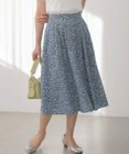 組曲 L 【WEB限定】フラワーガーデンプリント スカート