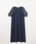 Feroux 【洗える】ドロストスリーブカットソー ワンピース