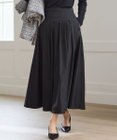 【撥水加工/洗える】ブライトタフタ タック スカート