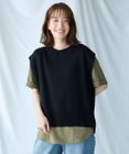 ANY 【洗濯機可】スリットニットベスト