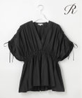 23区 L 【R(アール)】シルクタフタ ギャザーブラウス