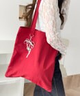 WEGO チャーム付きA4トートバッグ