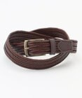 JOSEPH ABBOUD 【イタリア素材・ストレッチ・日本製】 ストレッチレザー ベルト